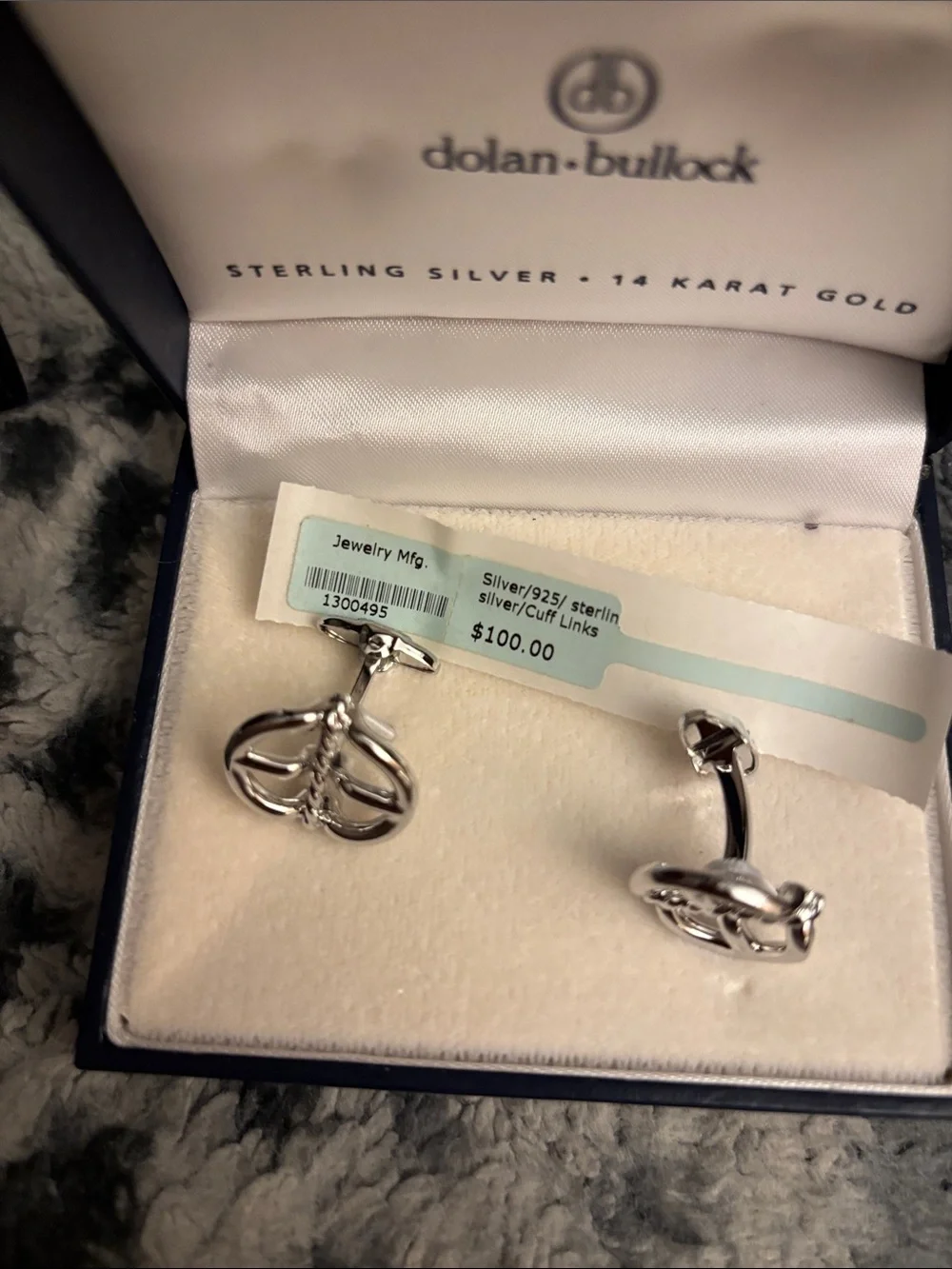 Dolan + Bullock Sterling Silver Knot Cufflinks - Silver
